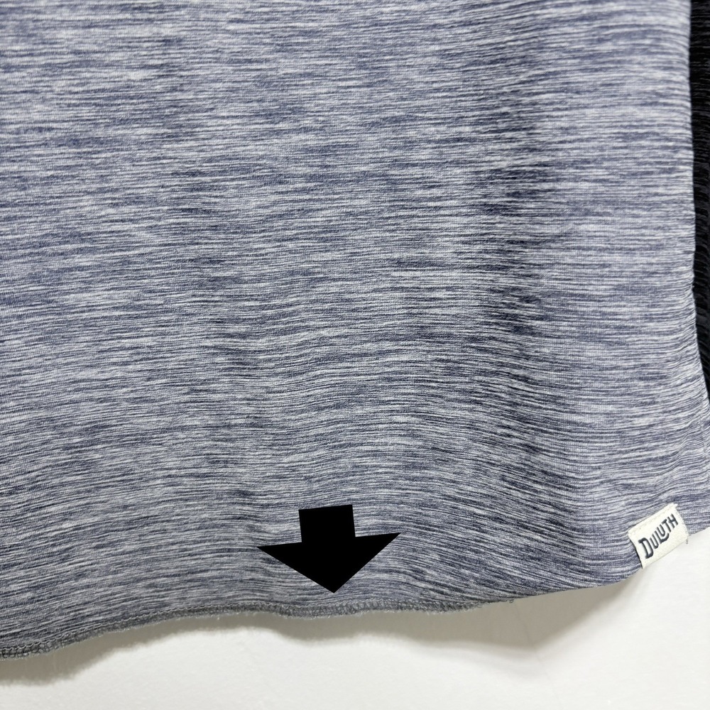 Duluth Trading TShirt Womens 2X Gray Stretch Active V Neck Short Sleeve Relaxed - Picture 6 of 9